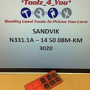 6x New Sandvik N331.1A - 14 50 08M-KM 3020 Carbide Inserts For Milling CI49